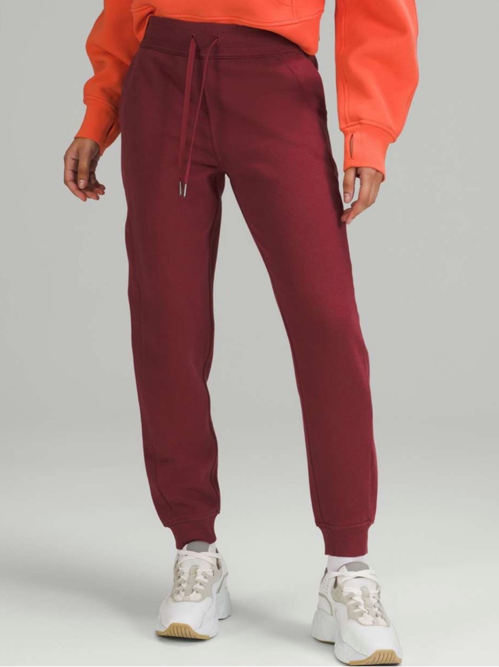 lululemon athletica Women's Burgundy Track Joggers